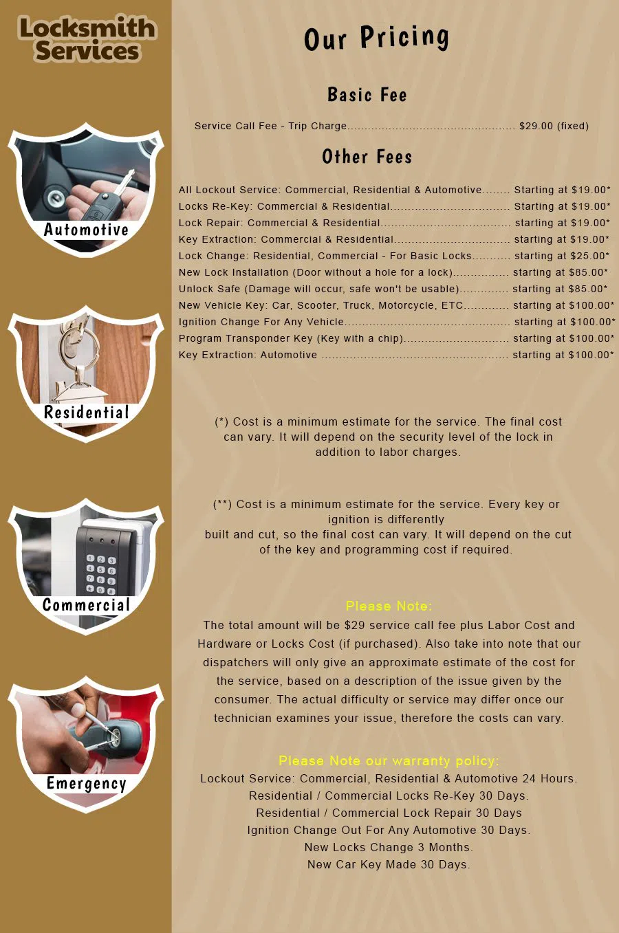 Sun City Center FL Locksmith Store Sun City Center, FL 727-674-0464